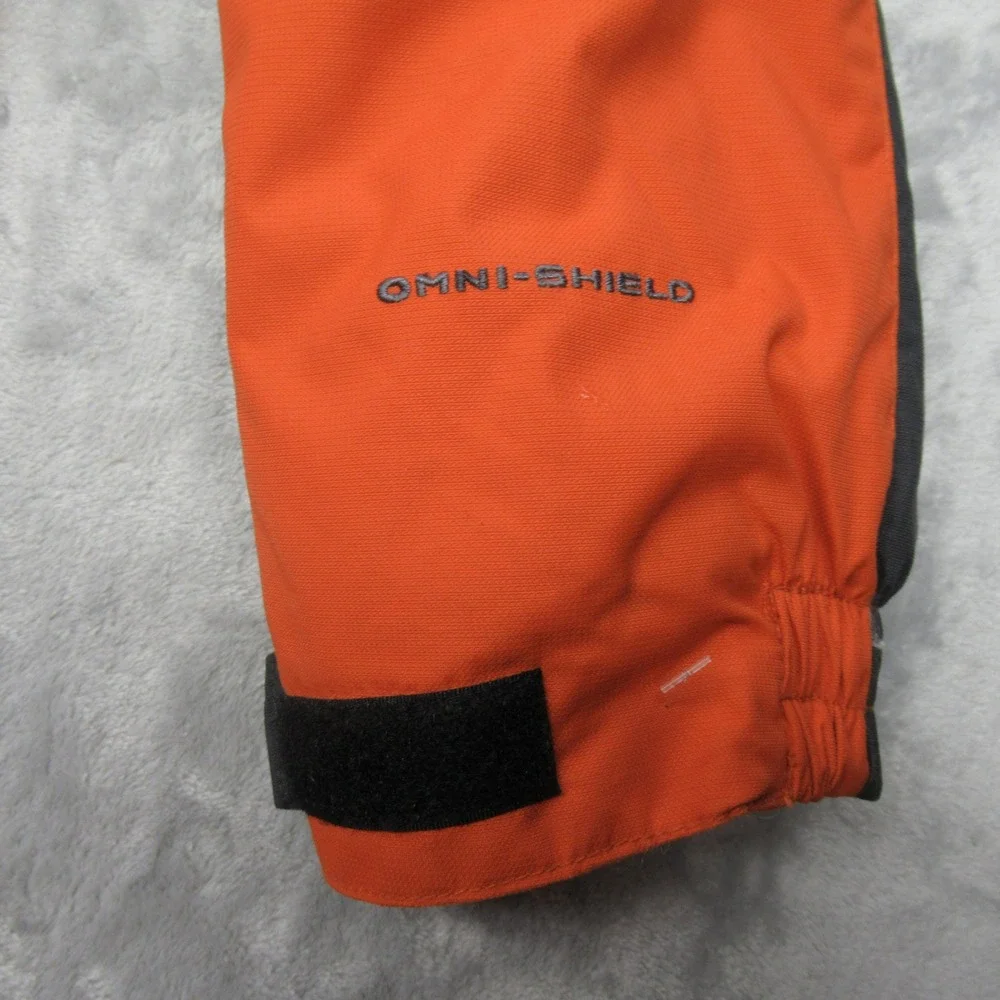 Columbia Jacket Youth‎ 14/16 Orange Omni-Shield Waterproof Insulated Full Zip